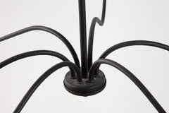 Metal Chandelier Posh Black #0466