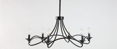 Kenroy Webble 6 Light Chandelier with Black Finish #0473