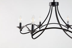 Kenroy Webble 6 Light Chandelier with Black Finish #0473