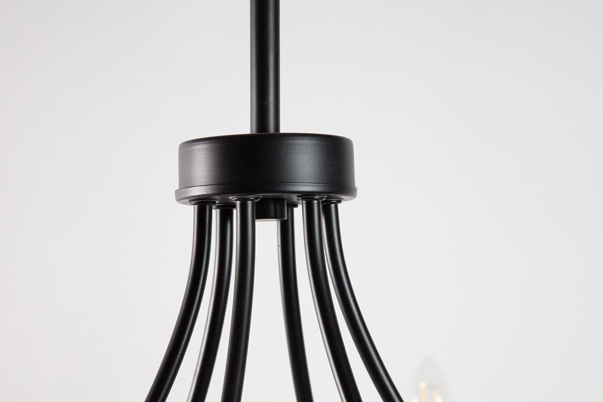 Kenroy Webble 6 Light Chandelier with Black Finish #0473