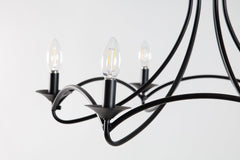 Kenroy Webble 6 Light Chandelier with Black Finish #0473