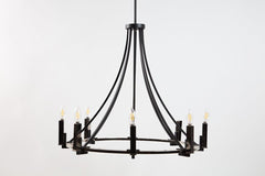 Kichler 43291BK Bensimone 8 Light 30" Wide 1 Tier Chandelier #0474