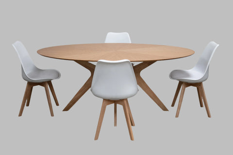 Sunpan Dining Table and 4 Chairs (used) #0760