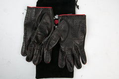 Fratelli Orsini Driving Gloves Black/Red #0529