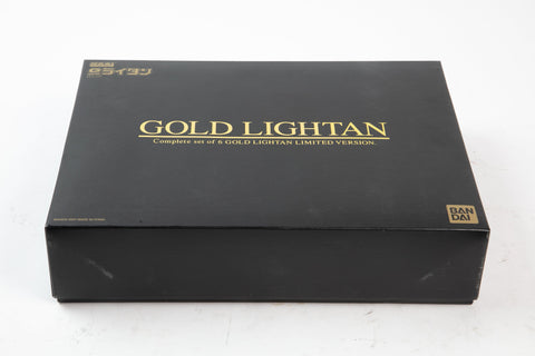 BANDAI Chogokin Reprint Gold Lightan 6 Body Complete Set Wooden Box Limited JP #0532.1