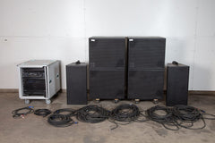 d&b Audiotechnik VI-GSub Subwoofers, Loudspeakers, 30 D amplifier, Midas MR12 Mixer, RackMac Mini, and Cables Used #0356.1