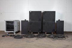 d&b Audiotechnik VI-GSub Subwoofers, Loudspeakers, 30 D amplifier, Midas MR12 Mixer, RackMac Mini, and Cables Used #0356.1