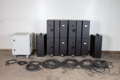 d&b Audiotechnik VI-GSub Subwoofers, Loudspeakers, 30 D amplifier, Midas MR12 Mixer, RackMac Mini, and Cables Used #0356.1