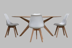 Sunpan Dining Table and 4 Chairs (used) #0760