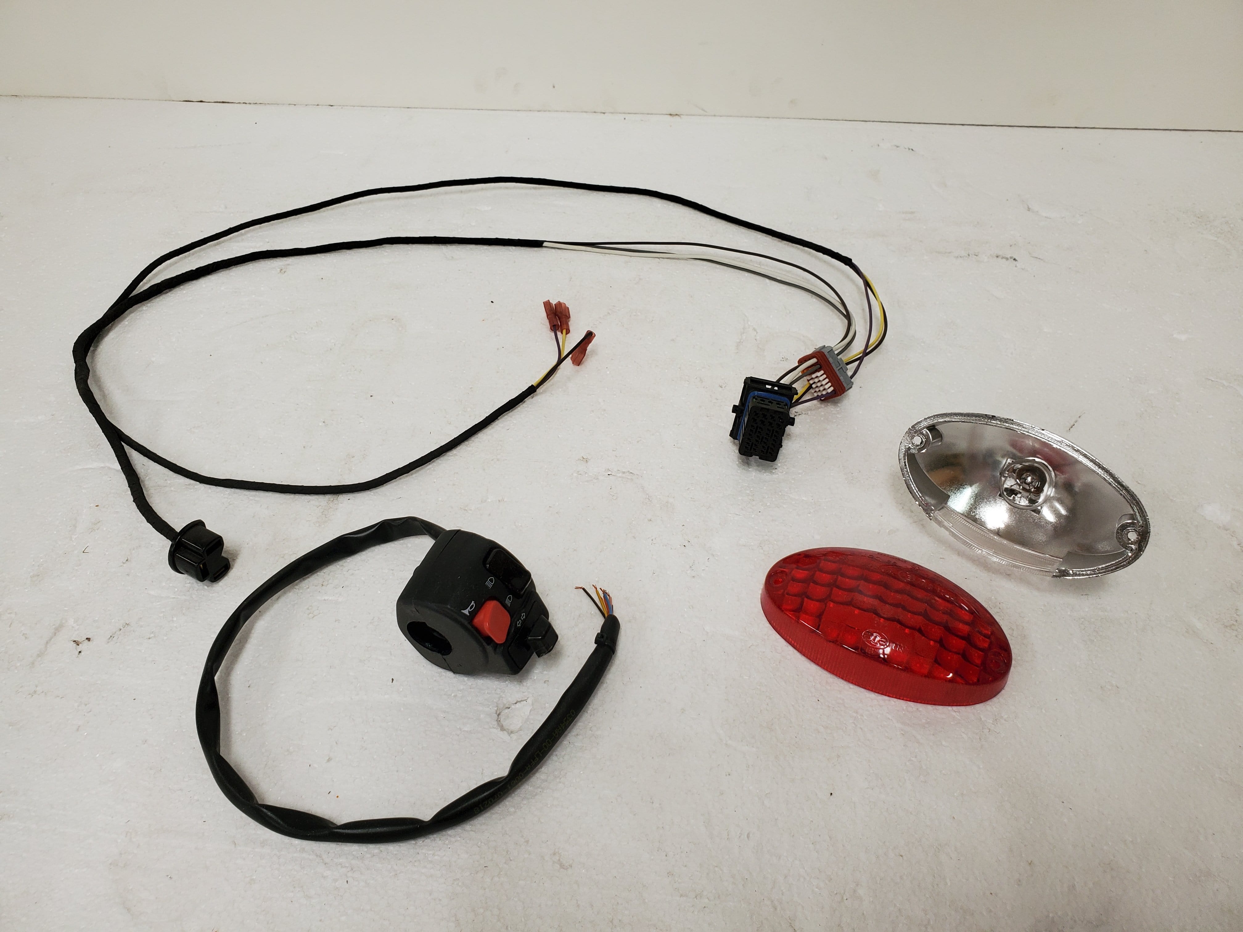 Motorcycle Switch Left Controls with wiring and tail light #0061